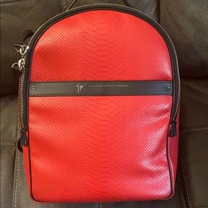 Giuseppe Zanotti Design snake skin book bag